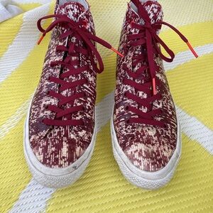 High Top Canvas Chuck Taylor 2 Lace-up Classic Casual Walking Shoes/ wine color